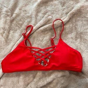 Red bikini top
